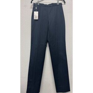 Bogner‎ Fabia Cotton-Blend Dress Pant Slacks  US L4 EU 68 Navy Blue Trouser